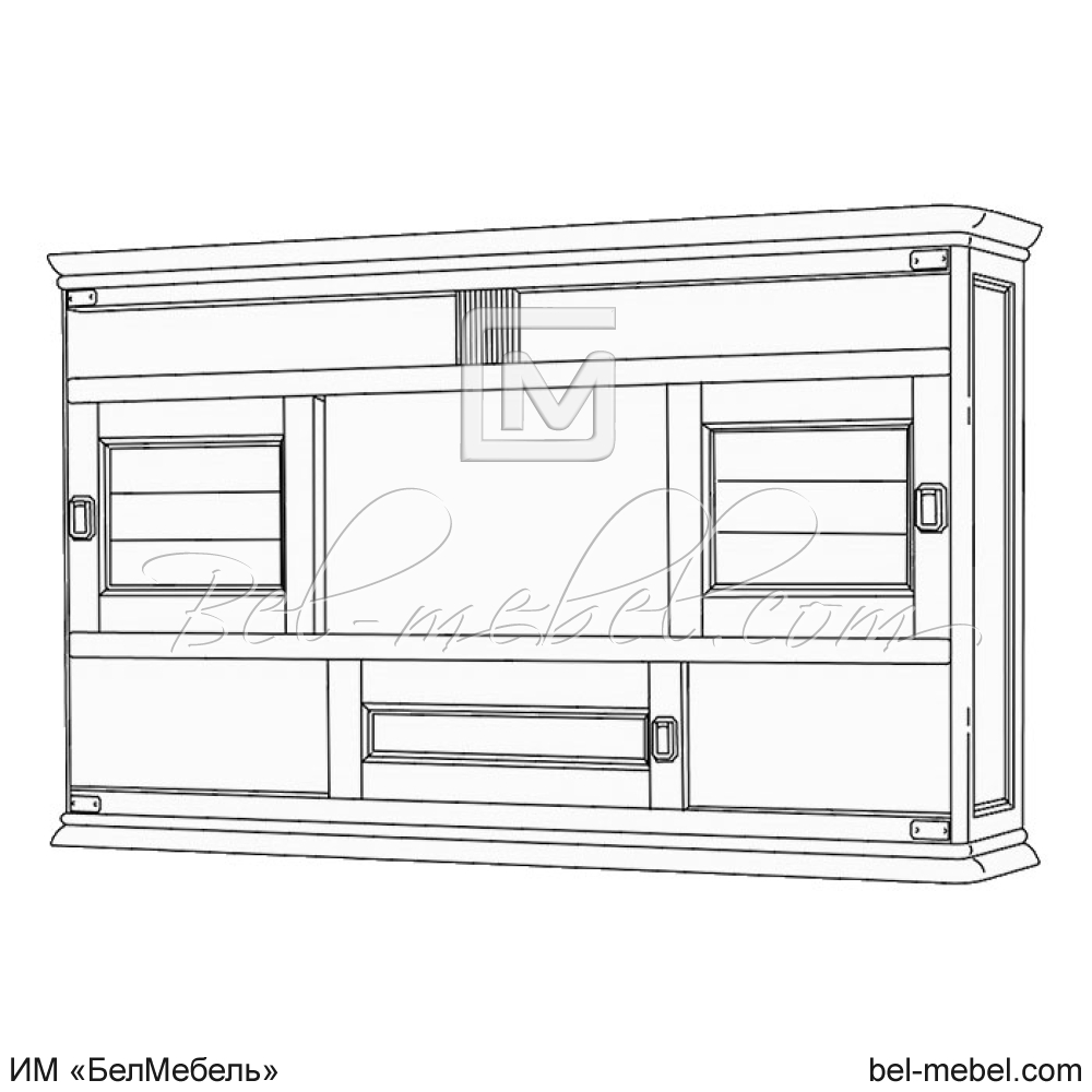 Шкаф настенный "Марина" эскиз 77