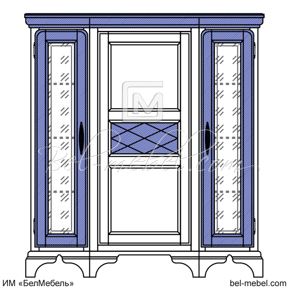 Шкаф комбинированный "Софи" эскиз 122