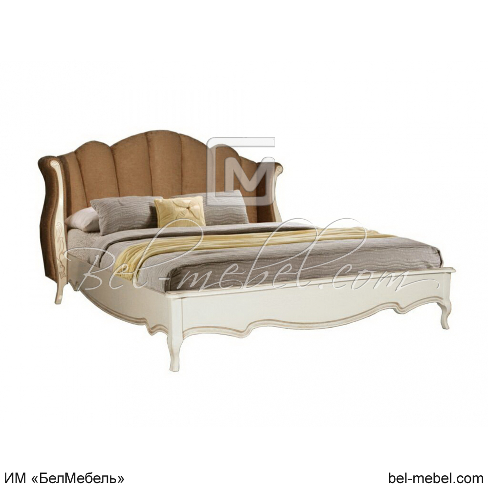 Кровать с мягким изголовьем "Трио" 160 ММ-277-02/16Б-2