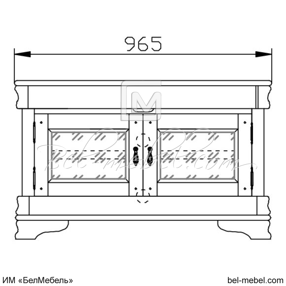 Тумба под ТВ "Маэстро" эскиз 150