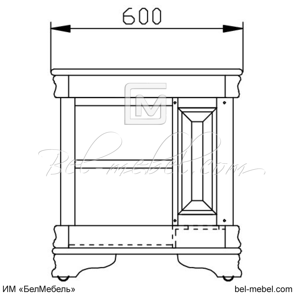 Стол сервировочный "Маэстро" эскиз 196