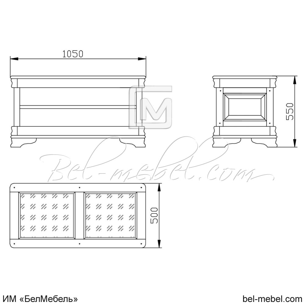 Стол журнальный "Маэстро" эскиз 126