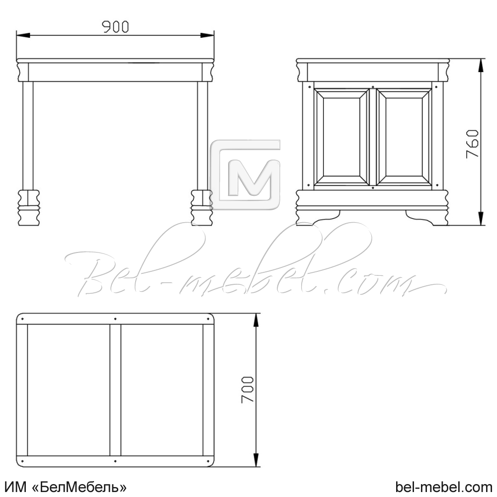Стол приставной "Маэстро" эскиз 202