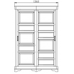 Шкаф для одежды "Маэстро" СКМ-002-61