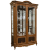 Шкаф с витриной Альба 5 1 П 485 05 Палисандр с золочением