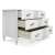 Комод Лаура ММ-267-04 Альба с серебрением выдвинуты ящики