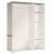 Шкаф для одежды Линате 2D TYP 22А Белый_сонома трюфель устройство внутри