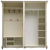 Шкаф комбинированный Алези 22з-01 (прихожая) Слоновая кость с золочением Внутреннее устройство