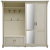 Шкаф комбинированный Алези 2з-01 (прихожая) Слоновая кость с золочением Фасад
