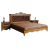 Кровать двойная Альба 161пк 1 П 524 051к Палисандр с золочением