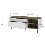 Тумба RTV 2S2N SIMPLE размеры 1