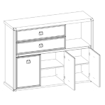 Тумба Магелан 3D2SN 1 Сосна винтаж