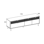 Тумба RTV 2D2S SIMPLE размеры 2